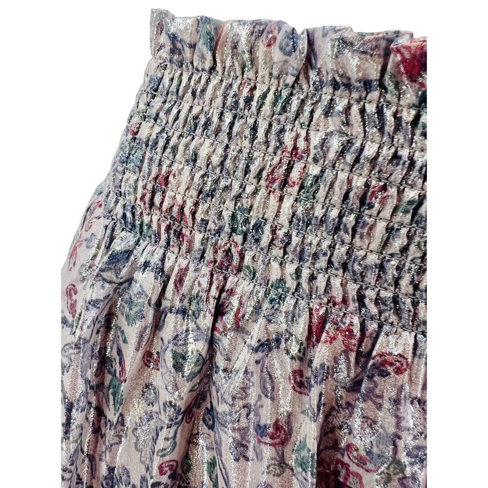 Free People Summer Floral A-Line Skater Mini Skirt - Picture 5 of 16